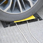 OranLite Rubber Cable Protector Ramp, Heavy Floor Cable Wire Cord Cover Speed Bumps 22000Lbs Load Capacity, Driveway Hose Cable Ramp Protective Cover for Indoor and Outdoor (5-Channel x 2Pcs)