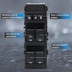 WUANGKI Master Power Window Switch Front Driver Side Compatible with 07-10 Chrysler 200 300 Sebring, Dodge 08-13 Avenger Caliber Charger Magnum Dakota,11-13 Jeep Compass Patriot Replaces OE#4602780AA