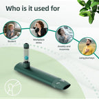Portable Breath Balancer 3 Minutes of Quick Decompression and Sleep aid,Relieves Anxiety and Improves Focus,Sports Recovery Artifact & Corporate Health Gift & Family Mindfulness Gift (Green)