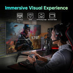 KTC 32 inch Curved Gaming Monitor, 180Hz 1ms MPRT, 2K 1440P 144Hz Monitor, 1500R HVA Display, FreeSync Premium, HDR, 120% sRGB, DisplayPort/HDMI/USB, Vesa Support 3.9x3.9'', PC Moniter for Gamers