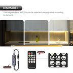 Mini RF Dimmer Controller 14 Keys 3014 5630 5730 3528 LED Strips DC5V/DC12V/DC24V Dimmer Switch Brightness Mode Effect Mode Wireless LED Dimmer Controller(Single Color)