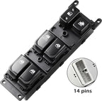 SCHUSSPART Front Left Driver Side Master Power Window Control Switch Button with Door Lock Switch Compatible with Hyundai Sonata 2006-2008 L4 V6 2.4L 3.3L Replaces# 935703K010 935703K010QS 1S9314