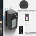 Anti-Theft Adjustable (30 to 140 Degree) Video Doorbell door mount Corner Mount Compatible with Video Doorbell 12/3/4,Video Doorbell Adjustable Mounting Bracket for apartment, rental, dorms