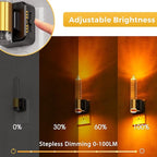 L LOHAS LED Night Light, Amber Candle Night Lights Plug into Wall,2 Pack 0-100 LM Dimmable Nightlight, Plug in Acrylic Diamond Night Light with Dusk to Dawn Sensor, for Bathroom Hallway