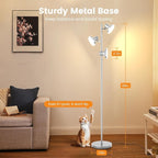 SIBRILLE 36W LED Tree Floor Lamp, Modern Dimmable Standing Lamp with Remote & Touch Control, 4 Color Temperatures, 3 Rotatable LED Light Floor Lamps for Living Room, Bedroom, Office