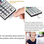 GALYGG 24 Key LED Strip Lights IR Remote Controller, Wireless Rectifier Control Box, DC 12V 3A Power Supply Plug Adapter for 2835 3528 5050 RGB LED Strip Lights Flexible Tape Lighting
