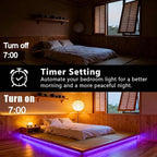 DAYBETTER 150ft Led Light Strips (2 Rolls of 75ft) with 24V Power Supply，Music Sync RGB Color Changing Lights for Bedroom, Desk, Home Kitchen Party Decoration with App & Remote Control