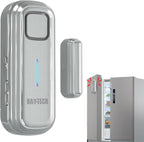Daytech Freezer Door Alarm with Delay 1/2/3/4 mins Reminder When Left Open Fridge Alarm 0 to 120 dB Refrigerator Door ajar Alert for Home Garage Basement(1 Pack Gray)