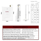 Smart Home Energy Monitor with 16 50A and 3-200A Circuit Level Sensors Real-Time Accurate Power Energy Consumption Tracking WiFi Meter SolarNet Metering2.4 GHz WiFi