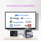 PTZ Camera with 20X Optical Zoom HDMI/USB3.0 Wide View Angle 1080P for Video Conference Meeting Church Live Streaming Education Works with Zoom Webex OBS YouTube Red Dot Design Winner