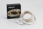 CBConcept UL Listed, 6.6 Feet, 720 Lumen, Pink, Dimmable, 110-120V AC Flexible Flat LED Strip Rope Light, 120 Units 3528 SMD LEDs, Indoor Outdoor Use, Accessories Included, Ready to use