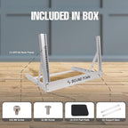 Sound Town 6U Aluminum 2-Post Desktop Open-Frame Rack, Angle Adjustable, for Audio/Video, Network Switches, Routers, Patch Panels (2PF-6A)