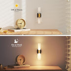 JandCase LED Night Light, 2 Pack Night Lights Plug into Wall, 3000K Soft White, 0-100LM Adjustable Brightness, 180° Rotating Plug in Night Light with Auto Light Sensor for Bedroom Bathroom Hallway