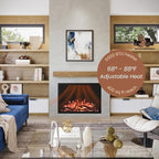 Modern Ember Highmark Traditional 38 Inch Built-in Smart Electric Fireplace Insert | Alexa/WiFi Enabled - Remote Included | Electric Firebox Heater with Multi-Color Flames | 1500W