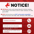 Autel MaxiCheck Pro OBD2 Scanner ABS Scan Tool for Auto Bleeding, SRS ABS Scanner Car Diagnostic Tool with Oil Reset Airbag SAS EPB BMS Services for Specific Vehicles Up to 2015, Lifetime Free Update