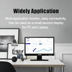 JaiHo 15.6 Inch 60Hz Computer Monitor - 1920×1080P Widescreen Display Screen - 16:9 Office PC Monitor with Multifunctional Input - Gaming Monitor for Gaming CCTV Raspberry Pi PC - VESA Mounting
