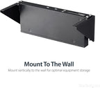 StarTech.com 4U Wall Mount Patch Panel Bracket - 19 inch Steel Vertical Mounting Rack for Network and Data Equipment, TAA (RK419WALLV)