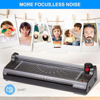 7 in 1 Thermal Laminator Machine 11X17 with 70 Letter Size Laminating Sheets for Office Home School Teacher Use,13 inch Hot&Cold Laminating for A3/A4,Lamination 3-5Mil With Paper Cutter,Corner Rounder