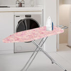ZCFYGDX Breathable Ironing Board Cover Decor, Resist Scorching & Staining, 15x54 Wear & Soil Resistant Covers, Elastic Edges,3 Fasteners,Anti-Scorch Polyester Butterfly Pattern Pink Print