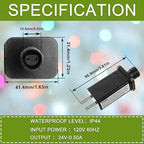 SIGANDG 24V 12W LED Transformer Replacement Class 2 Power Supply for Christmas String Light Inflatable Decorations LED Controller IP44 Waterproof Low Voltage