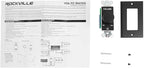 Rockville VOL7035 Black 35W 70V Wall Volume Control Zone Controller, 11-Step Attenuation, 1-Gang Black Finish, Durable Design for Commercial Audio Systems