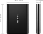 Krisdonia 50000mAh Laptop Power Bank 5/9/12/16/19/20V Portable Laptop Battery Charger with QC3.0 USB-A Port & 12V Type-C Port for Laptop, Tablet, Smartphone and More Devices