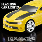 WSTER Classic Sports Car Model Bluetooth Speaker, Portable Wireless Outdoor Speaker with HD Sound, TWS Pairing, Truck Bluetooth Speaker, Parties & Home Audio (Yellow)
