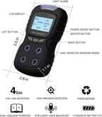 Vzmcov 4 in 1 Gas Detector, Rechargeable Portable 4 in 1 Gas Clip 4-Gas Monitor Meter Tester Analyzer Sound Light Shock