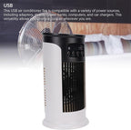 JTLB Portable Air Conditioner Fan Quiet 3 in 1 with 6 Fan Speeds Evaporative Air Cooler for Desktop, USB, 8H Timer, Cooling, Humidification,