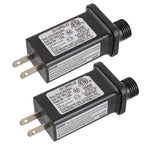 SIGANDG 30V 6W LED Transformer Replacement Class 2 Power LED Controller with 8 Modes Supply for Christmas String Light Inflatable Decorations IP44 Waterproof Low Voltage Transformer(2 Pcs)