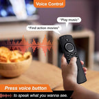 Replacement Voice Remote Control Fit for Fire Series Stick 3rd Gen, TV Stick 4K/4K MAX, TV Cube (2nd/3rd Gen), TV Stick Lite, TV Stick HD, N0t for Hisense, TCL Smart TVs