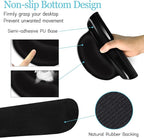 LIMKRIAN Black Mouse Pad Large Desk Mat Set, Funny Mouse Pad with Wrist Rest Keyboard Wrist Support XXL Mousepad Cup Coaster Set, Cute Office Desk Accessories Decor Supplies But Did You Document It