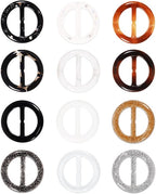 T-Shirt Clips 9 PCS, Clothes Corner Knotted Button, Fashion Alloy Pearl Rhinestone Circle Clip Buckle Round Shirt Silk Scarf