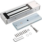 Electric Magnetic Lock 500KG 1200LBS Holding Force Electromagnet Lock 12V Fail Safe NC Mode Single Door for Access Control System/Metal Door/Fire Proof Door/Wooden Door/Glass Door etc. (500KG/1200LBS)