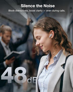 RecDot AI Voice Recorder Earbuds, viaim AI Meeting Assistant with Transcription, 78 Languages, FlashRecord, to-Do Lists & Summaries with viaim AI, 48dB ANC for Meetings, Interviews & Lectures, Sliver