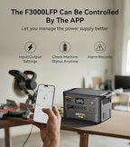 Pecron Portable Power Station F3000LFP with 3072Wh Extra Battery, 200W Solar Panel*3, 3072Wh Solar Camping Generator, 3600W Solar Generator for RV, Home Use, CPAP