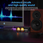 Douk Audio L3 RCA Audio Switch 1 in 3 Out & 3 in 1 Out, 3 Channel Switcher Selector Box with Remote Control & VU Meter & Bypass for PC, Amplifier, Speaker