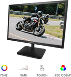 SKitphrati 21.5 Inch Touchscreen Monitor FHD 1920x1080p IPS Screen, VESA Support, 10-Points Computer Touch Screen PC Display with Type-B HDMI VGA Port, 75Hz Desktop Touch Display, Black