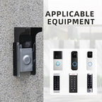 "Black Doorbell Rain Cover - Waterproof, Anti-Glare - Compatible with Blink/Google Nest/Arlo Video Doorbell".