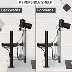 HumanCentric DSLR Monitor Mount Small, Desk Camera Mounting, Light Webcam, Microphone Shelf for Monitor VESA Arm, Replace Clamp Tripods, 100x100mm Patterns, Aluminum, Hardware Included