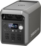 DABBSSON 2048Wh Portable Power Station, Safe Semi-Solid LiFePO4, 3300W Power Boost, 2200W AC Output ×6, 41lb,Compact & Lightweight, 1.3X Runtime, 2000L Solar Generator for Camping/Home/RV
