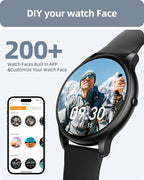 Parsonver Smart Watch for Men Women(Answer/Make Calls), HD Screen Fitness Tracker IP68 Waterproof 100+ Sport Modes, Heart Rate Sleep Monitor, Pedometer, Smartwatch for Android Phones/iPhone Compatible