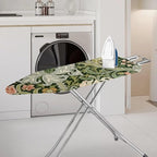 ZXFYGDX Cover for Ironing Board, William Morris Prints Table Top Ironing Board Cover with Nylon Buckle Straps and Elastic Edges Easy to Install, Standard Size Suitable for 14x45 Inch Ironing Board S