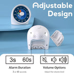 BellMan Visual Timer with Pause Button, 60 Minute Countdown Mercury Timer for Kids and Adults with Silent Operation, Study and Meetings Time Management Tool, Design for Home, Office and Gift,Astronaut