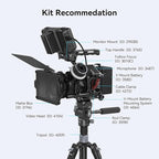 SmallRig“Black Mamba”Camera Cage for Canon R6 Mark II and R6 Mark III,Quick Release Plate for Arca-Type, Film Movie Making Camera Video Cage with Shoe Mount, 1/4''-20 & 3/8''-16 Threaded Holes