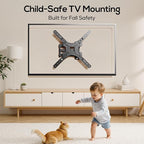 IWORKBOARD 43 50 55 inch Full Motion Corner TV Wall Mount for Most 32-60" TVs, Articulating Swivel Tilting TV Wall Mount Bracket, up to 77 lbs, VESA 400x400mm, Single Stud