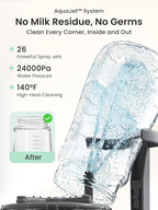 Grownsy EaseClean Bottle Washer Pro | All-in-One Bottle Washer and Sterilizer and Dryer | Baby Bottle Washer for Bottles, Pump Parts & Baby Essentials | Replaces Hand Washing