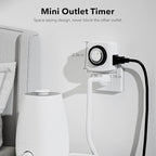 BN-LINK Indoor Timers Plug Mechanical 2 Prong 24-Hour Mini Lamp Timers 2 Pack, for Electrical Outlets, Fish Tank, Fans, LED Lights