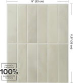 SMART TILES Peel and Stick Backsplash - 5 Sheets of 11.43" x 9" - 3D Adhesive Peel and Stick Tile Backsplash for Kitchen, Bathroom, Wall Tile
