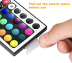DAYBETTER Updated Bluetooth Remote Control for RGB LED Light Strips, 2 Ports 24 Key 4 Pin Output Dimmable LED Strip Lights Voltage DC 12V(Without Power Adapter)